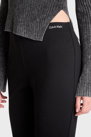 Calvin Klein Logolu Flare Fit Yüksek Bel Pantolon LV047G632GUB1 Bayan PANTOLON LV047G632G UB1 SİYAH