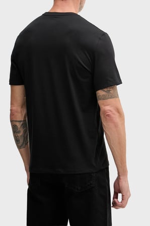 Calvin Klein % 100 Pamuk Slim Fit Logolu Bisiklet Yaka T Shirt LV04RG837GUB1 Erkek T SHİRT LV04RG837G UB1 SİYAH