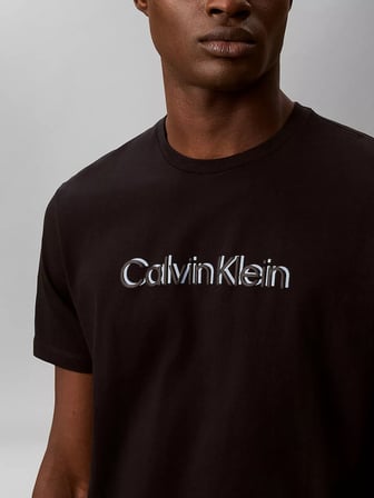 CALVIN KLEIN Erkek Marka Logolu Günlük Kullanıma Uygun SİYAH T-Shirt LV04LG809G UB1