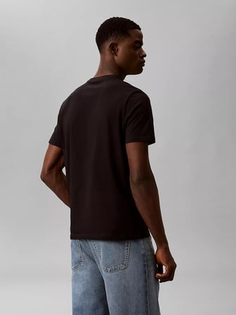 CALVIN KLEIN Erkek Marka Logolu Günlük Kullanıma Uygun SİYAH T-Shirt LV04LG809G UB1