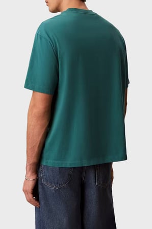 Calvin Klein % 100 Pamuk Relaxed Fit Logolu T Shirt LV04RG814G8ZU Erkek T SHİRT LV04RG814G 8ZU PETROL