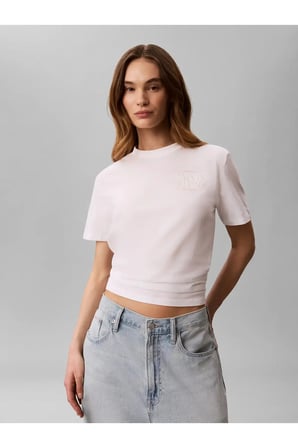 SS CLASSIC LEFT CHES, YAF Beyaz Kadın T-Shirt