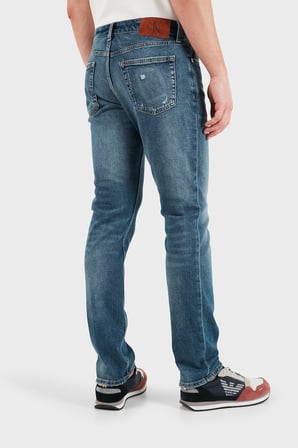 Calvin Klein Pamuklu Normal Bel Düz Paça Jeans LV04RG776GVXZ Erkek KOT PANTOLON LV04RG776G VXZ MAVİ