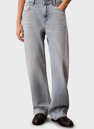Calvin Klein Jeans Buz Mavisi Kadın Straight Denim Pantolon LV047G797G1XO