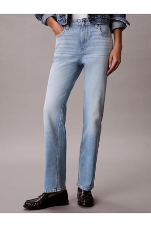 Kadın Yüksek Bel Straight Fit Lapis Jean