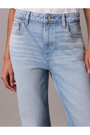 Kadın Yüksek Bel Straight Fit Lapis Jean