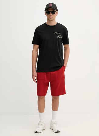 Calvin Klein Jeans Siyah Erkek Classic Fit Logo Baskılı T-Shirt LV04RG804GUB1 SS 30s EU CALVIN KLE