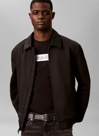 Calvin Klein Siyah Erkek Bisiklet Yaka Baskılı T-Shirt LV04LG811GUB1_SS 30s EU SPW MTL ST