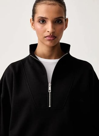 Calvin Klein Siyah Kadın Sweatshirt LV044G247GUB1