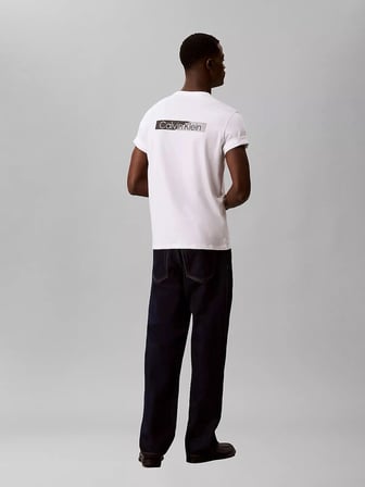 CALVIN KLEIN Erkek Marka Logolu Günlük Kullanıma Uygun Beyaz T-Shirt LV04LG810G YAF