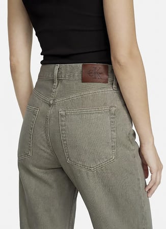 Calvin Klein Jeans Yeşil Kadın Denim Pantolon LV047G900GSDH