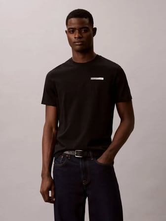 CALVIN KLEIN Erkek Marka Logolu Günlük Kullanıma Uygun SİYAH T-Shirt LV04LG810G UB1