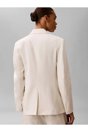 LINEN BLEND BLAZER, YAS Kadın Beyaz Ceket