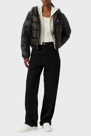 Calvin Klein Kapitoneli Regular Fit Kapüşon Yaka Mont LV047G507GUB1 Bayan MONT LV047G507G UB1 SİYAH