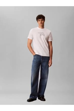BEYAZ LOGOLU ERKEK T-SHIRT