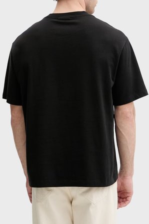 Calvin Klein % 100 Pamuk Relaxed Fit Logolu T Shirt LV04RG814GUB1 Erkek T SHİRT LV04RG814G UB1 SİYAH