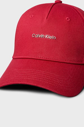 Calvin Klein % 100 Pamuk Logolu Şapka LV04F5072GXLL Bayan ŞAPKA LV04F5072G XLL BORDO