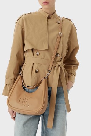 Calvin Klein Logolu Çıkarılabilir Askılı Çanta LV04F3561GRAJ Bayan ÇANTA LV04F3561G RAJ BEJ