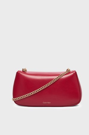 Calvin Klein Logolu Zincir Askılı Çanta LV04F3172GXLL Bayan ÇANTA LV04F3172G XLL BORDO