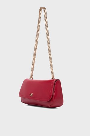 Calvin Klein Logolu Zincir Askılı Çanta LV04F3172GXLL Bayan ÇANTA LV04F3172G XLL BORDO