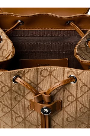 EMBLEM AOP JACQUARD, 8DZ Kadın Kahverengi Çanta