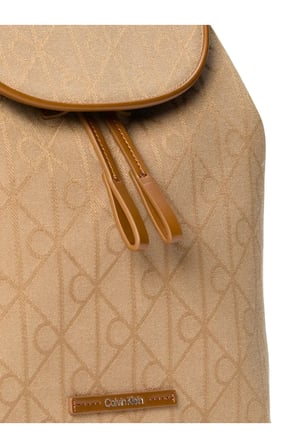 EMBLEM AOP JACQUARD, 8DZ Kadın Kahverengi Çanta