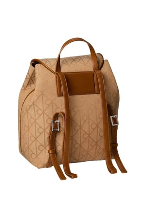 EMBLEM AOP JACQUARD, 8DZ Kadın Kahverengi Çanta