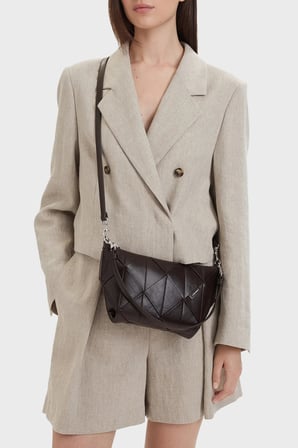 Calvin Klein Logolu Çıkarılabilir Askılı Çanta LV04F3546GBAL Bayan ÇANTA LV04F3546G BAL KAHVE