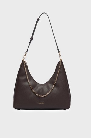 Calvin Klein Zincir Detaylı Ayarlanabilir Askılı Çanta LV04F3495GBAL Bayan ÇANTA LV04F3495G BAL KAHVE