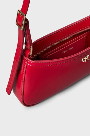 Calvin Klein Logolu Ayarlanabilir Askılı Çanta LV04F3170GXLL Bayan ÇANTA LV04F3170G XLL BORDO
