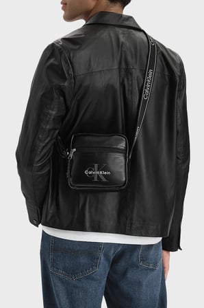 Calvin Klein Logolu Ayarlanabilir Askılı Çanta LV04D3445GUB1 Erkek ÇANTA LV04D3445G UB1 SİYAH