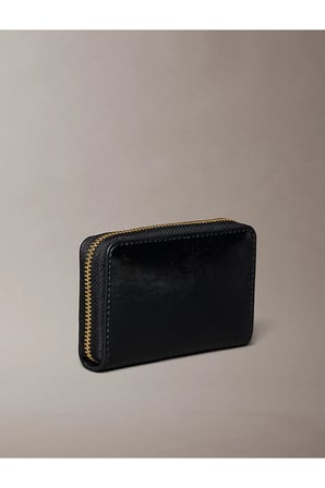 Kadın Foil Glossy Square Fermuar Detaylı Cüzdan