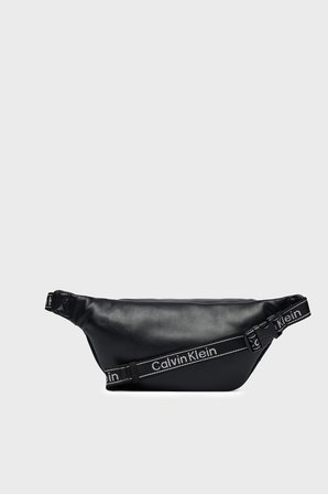 Calvin Klein Logolu Ayarlanabilir Askılı Bel Çantası LV04D3419GUB1 Erkek BEL ÇANTASI LV04D3419G UB1 SİYAH
