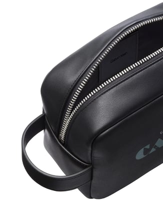 Calvin Klein Siyah Erkek Traş Çantası GRAPHIC DOPP KIT