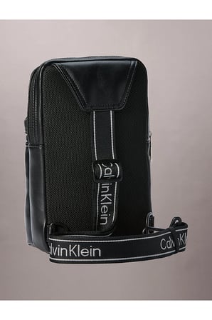 Erkek Bold Logo Detaylı Webbing Omuz Çantası