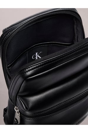 Erkek Bold Logo Detaylı Webbing Omuz Çantası