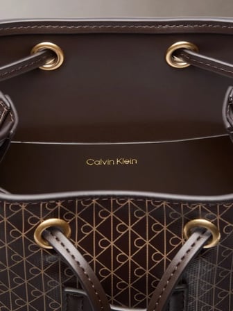 CALVIN KLEIN Kadın Marka Logolu Günlük Kullanıma Uygun Kahverengi Sırt Çantası LV04F3507G 0TK