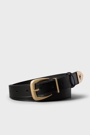 Calvin Klein Logolu Deri Kemer LV04F7092GYIH Bayan KEMER LV04F7092G YIH SİYAH