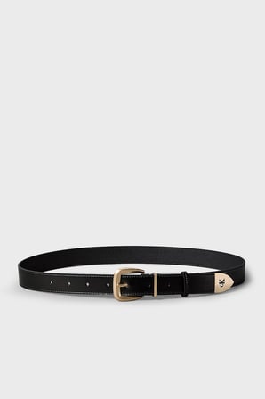 Calvin Klein Logolu Deri Kemer LV04F7092GYIH Bayan KEMER LV04F7092G YIH SİYAH