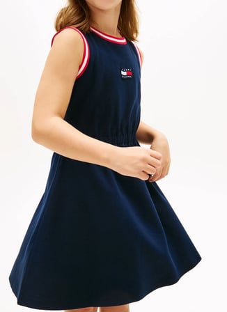 Tommy Hilfiger Lacivert Kız Çocuk Desenli Elbise KG0KG09109C1G