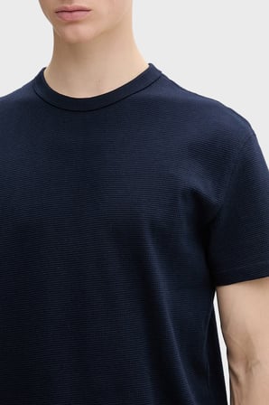 Tommy Jeans Logolu Pamuk Karışımlı Bisiklet Yaka T Shirt Erkek T SHİRT DM0DM22529 C1G LACİVERT