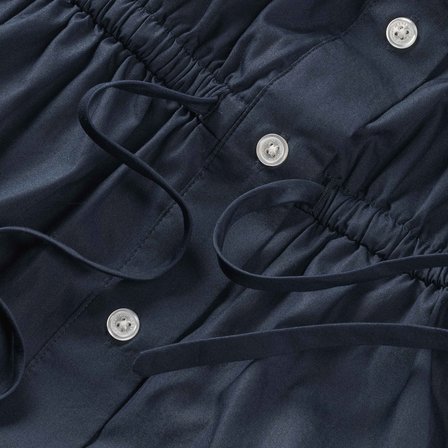 TOMMY HILFIGER Kadın Marka Logolu Günlük Kullanıma Uygun Lacivert Elbise DW0DW20617 C1G