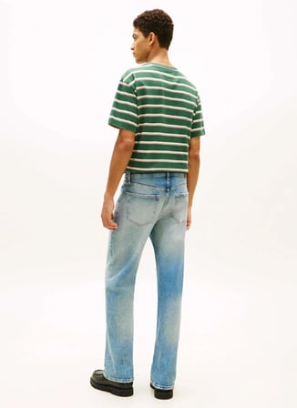 Tommy Jeans Mavi Erkek Rahat Yıkamalı Denim Pantolon DM0DM230371A5 Mavi Denim Pantolon