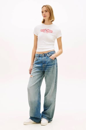 Tommy Jeans Kadın Tişört-DW0DW22272