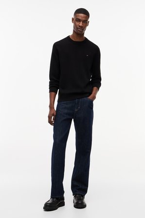 TJM SLIM ESS LIGHT SWEATER EXT Erkek Siyah Kazak - DM0DM22853