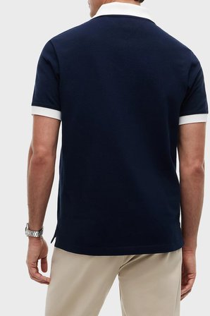 Tommy Jeans Logolu Pamuklu Standart Fit Düğmeli Polo Yaka T Shirt Erkek POLO YAKA T SHİRT DM0DM23036 C1G LACİVERT