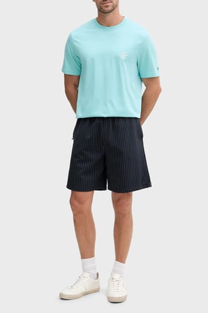 Tommy Hilfiger Logolu Pamuklu Regular Fit Bisiklet Yaka T Shirt Erkek T SHİRT MW0MW43066 CSR AQUA