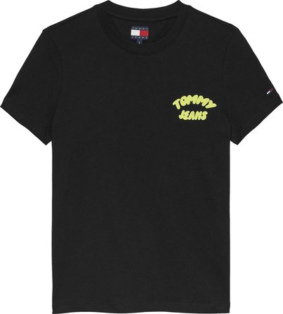 TOMMY HILFIGER Kadın Marka Logolu Günlük Kullanıma Uygun Siyah T-Shirt DW0DW22310 BDS