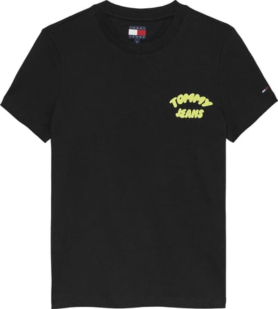 TOMMY HILFIGER Kadın Marka Logolu Günlük Kullanıma Uygun Siyah T-Shirt DW0DW22310 BDS