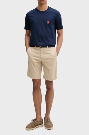 Tommy Hilfiger Logolu Pamuklu Regular Fit Bisiklet Yaka T Shirt Erkek T SHİRT MW0MW43066 DCC LACİVERT